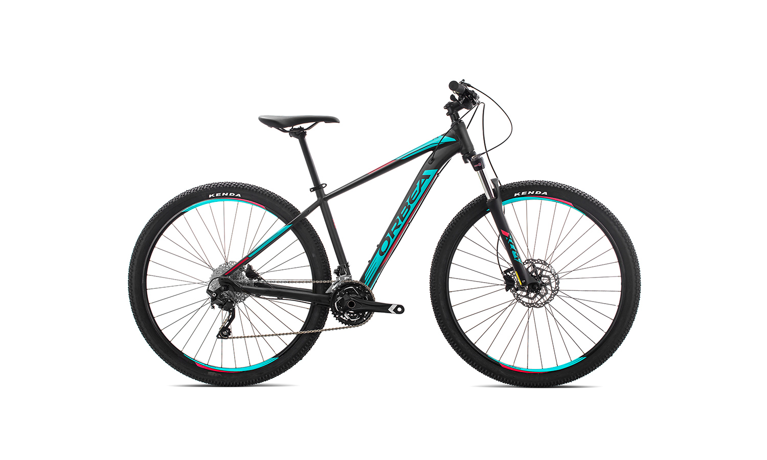 Фотографія Велосипед Orbea MX 27 30 (2019) 2019 Чорно-блакитний 